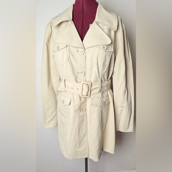 New York & Company Jackets & Blazers - New York & Company Beige Trench Coat